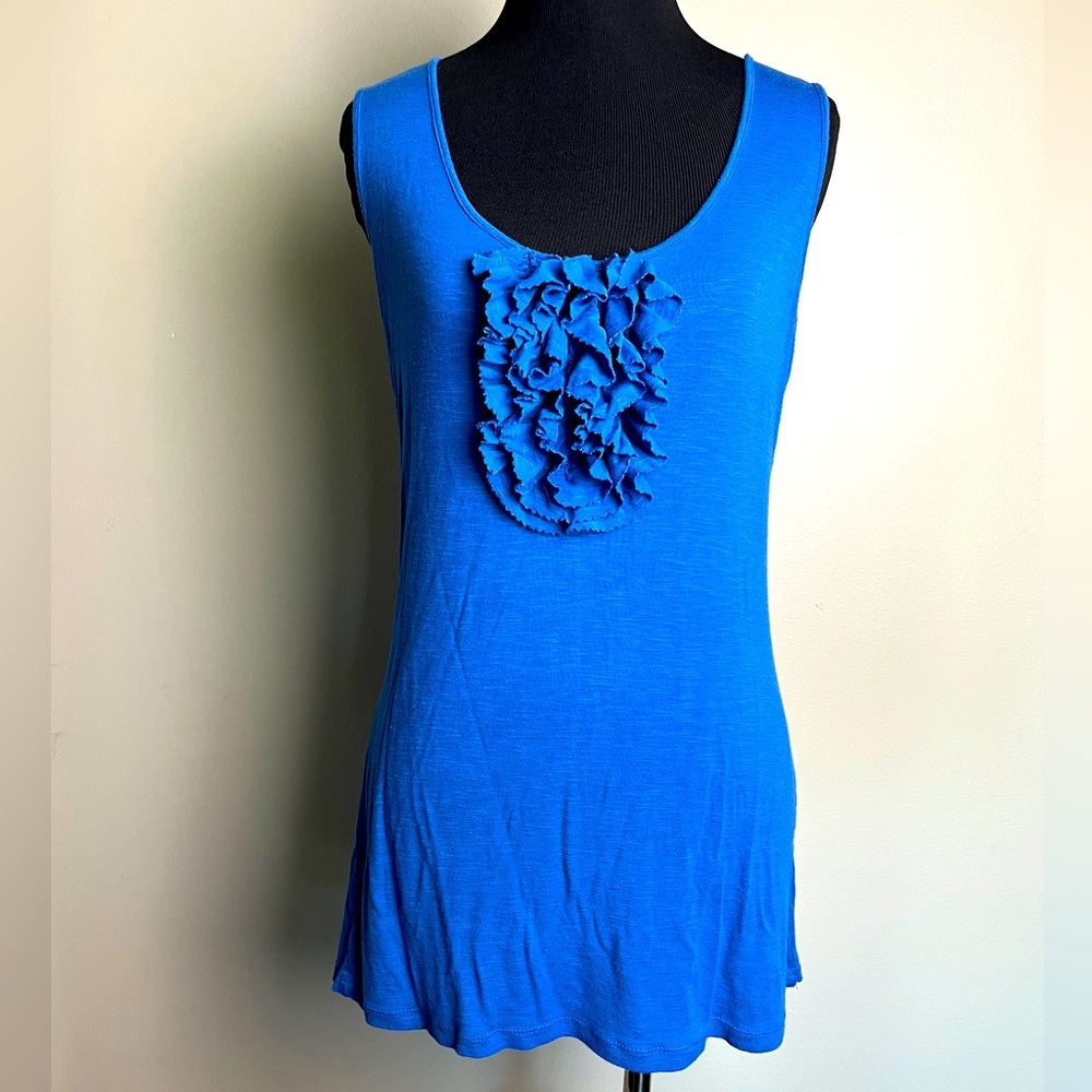 Forever fashion sleeveless ruffle top